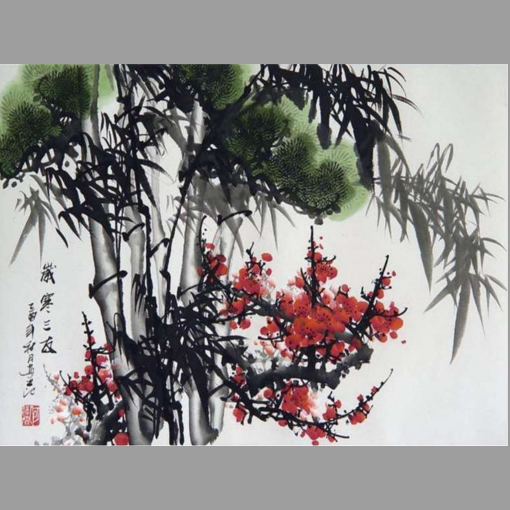 Китайская живопись гохуа бамбук